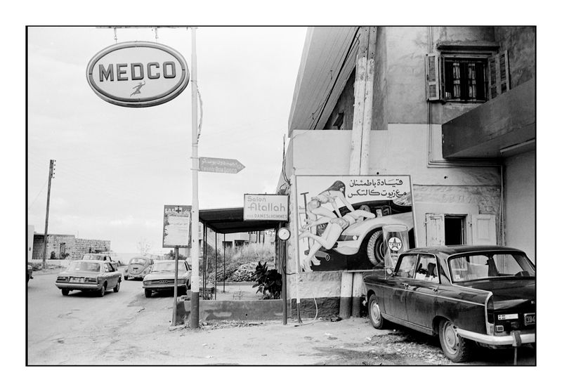 The road to Byblos, Lebanon, 1980