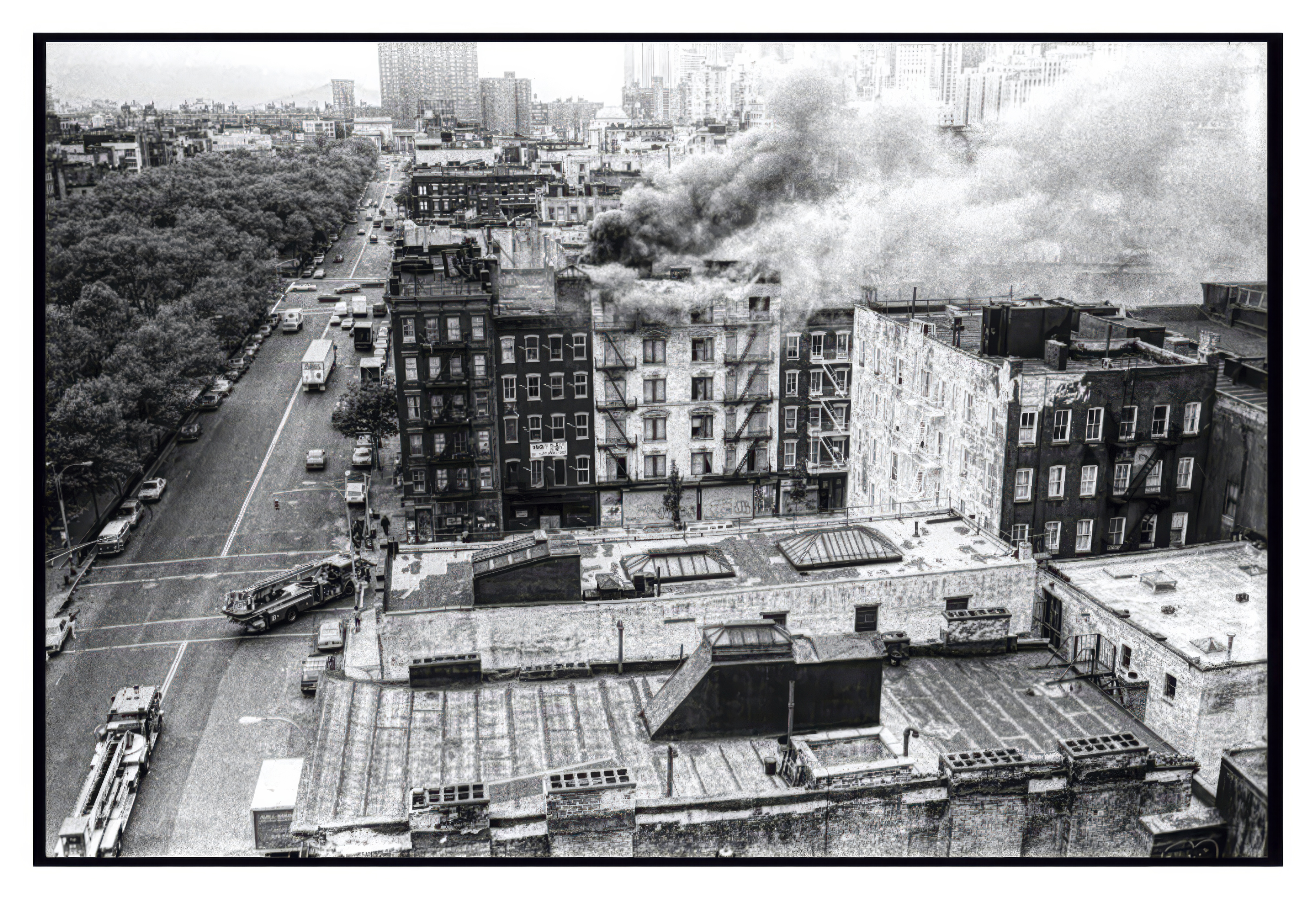 Fire Lower East Side NYC 1988