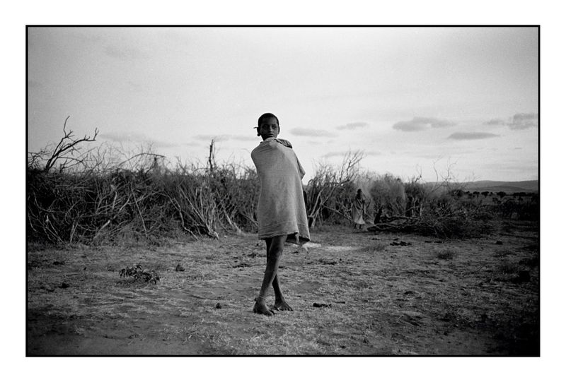 In front of his village, Kenya 1973